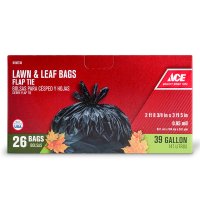 (image for) 39 gal. Lawn and Leaf Bags Flap Tie 26 pk