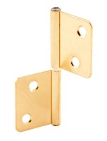 (image for) 3 in. L Brass-Plated Door Hinge 2 pk