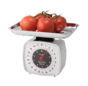 (image for) White Analog Kitchen Scale 22 lb.