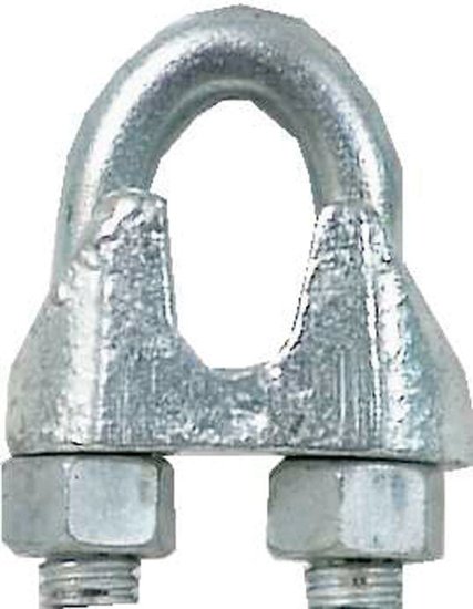 (image for) Chain Galvanized Malleable Iron Wire Rope Clip 2 in. L