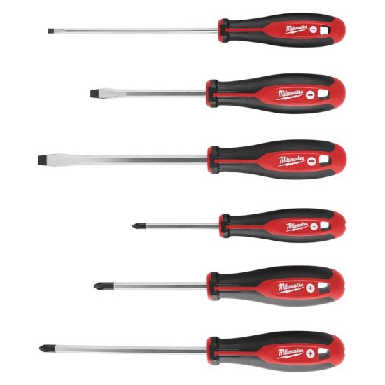 (image for) Milwaukee Phillips/Slotted Screwdriver Kit 6 pc