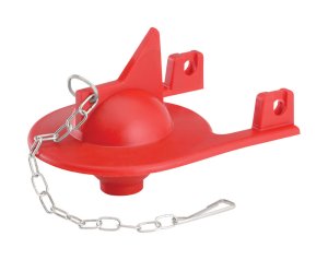 (image for) Shark Fin Toilet Flapper Red For Kohler