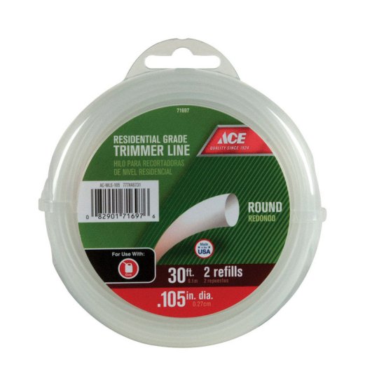 (image for) Residential Grade 0.105 in. Dia. x 30 ft. L Trimmer Line