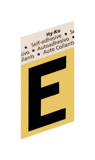 (image for) 1-1/2 in. Black Aluminum Self-Adhesive Letter E 1 pc.