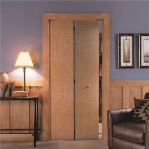 (image for) 30 in. x 80 in. Smooth Flush Primed Hollow Core Lauan Wood Bi-Fold Door