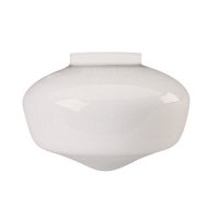 (image for) SCHOOLHOUSE BALL GLOBE CEILING FIXTURE REPLACEMENT GLASS, MILKY