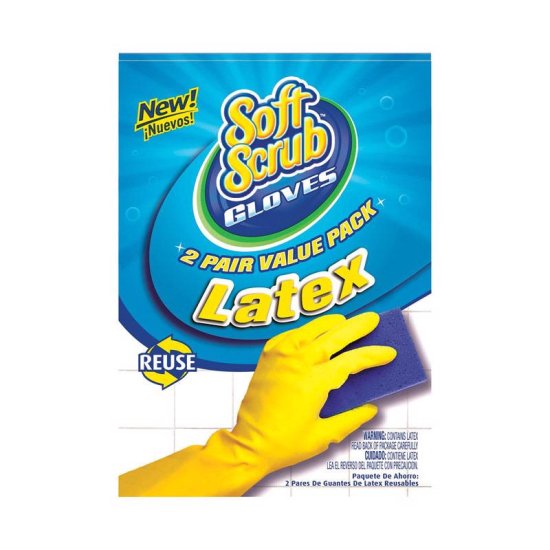 (image for) Latex Cleaning Gloves XL Yellow 2 pair