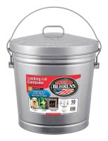 (image for) 10 gal. Galvanized Steel Garbage Can Lid Included Animal