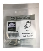 (image for) 1/8 in. FPT x 1/8 in. Dia. FPT Stainless Steel Stre