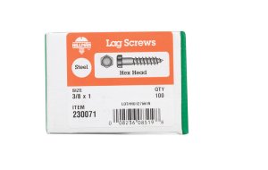 (image for) 3/8 in. x 1 in. L Hex Zinc-Plated Steel Lag Screw 100 pk