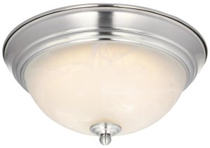 (image for) 11 in. Satin Nickel Dome Light LED