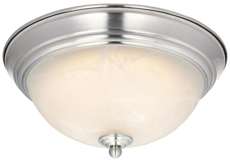 (image for) 11 in. Satin Nickel Dome Light LED