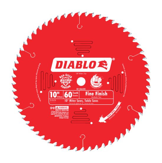 (image for) 10 in. Dia. x 5/8 in. Carbide Tip Circular Saw Blade 60 teeth 1