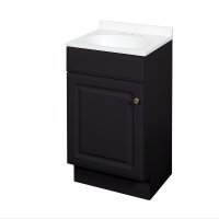 (image for) Espresso Bathroom Vanity 18 in. W X 16 in. D X 35 in. H