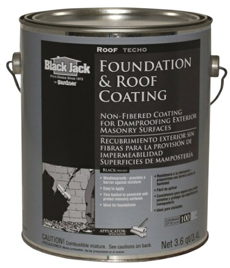 (image for) Black Jack Gloss Black Asphalt Roof Coating 1 gal