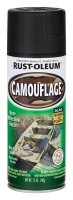 (image for) Specialty Flat Black Camouflage Spray Paint 12 oz.
