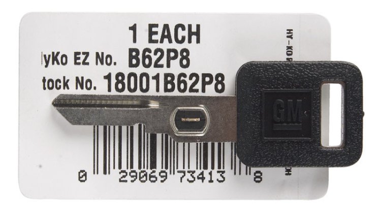 (image for) KEY GM VATS #8 B62P SNGL