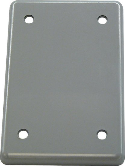 (image for) Rectangle PVC 1 gang Electrical Cover For Single Gang FS