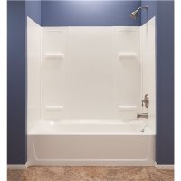(image for) 30 in. x 60 in. x 55 in. 5 Piece Tub Surround White