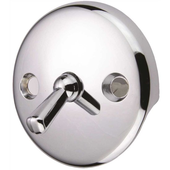 (image for) Tub Drain with Trip Lever Face Plate in Chrome