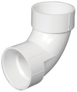 (image for) Charlotte Pipe Schedule 40 6 in. Hub X 6 in. D Hub PVC Elbow 1 p
