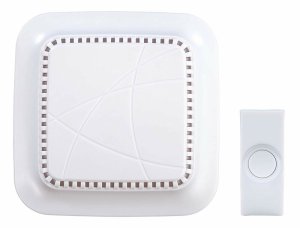 (image for) White Plastic Wireless Door Chime Kit