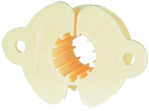 (image for) EZGlide 1/2 in. Natural Plastic Insulating Pipe Clam