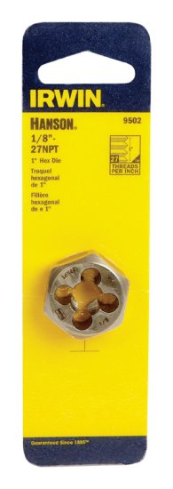 (image for) High Carbon Steel SAE Hexagon Die 1/8 in.-27NPT 1 p