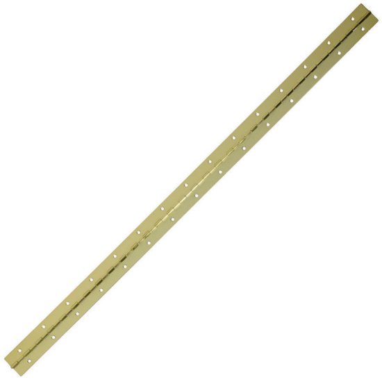 (image for) 1-1/2 in. W x 30 in. L Bright Brass Brass Continuous Hinge 1