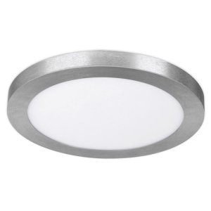 (image for) 13. in. Nickel White LED Flat Panel Light Fixture