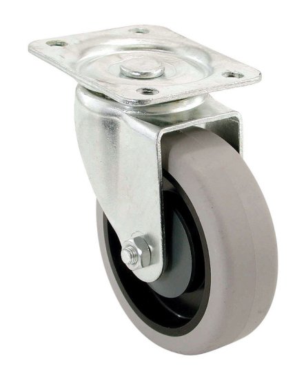 (image for) 5 in. Dia. Swivel Thermoplastic Caster 300 lb. 1 pk