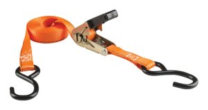(image for) 1 in. W x 15 ft. L Orange Tie Down w/Ratchet 500 lb. 2 pk