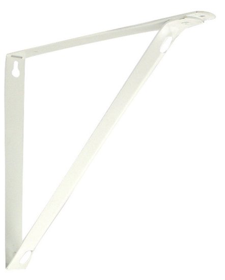 (image for) Closet Pro White Steel Bracket N/A Ga. 10.25 in. L