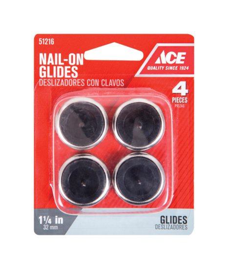 (image for) Silver 1.25 in. Nail-On Nickel/Nylon Chai