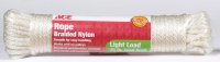 (image for) 1/4 in. Dia. x 50 ft. L White Solid Braided Nylon Rope