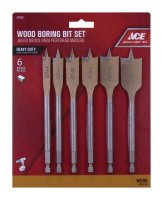(image for) 6 in. L Steel Wood Boring Bit Set 6 pc.