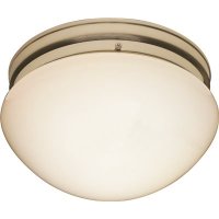 (image for) 9.125 in. 2-Light Brushed Nickel Ceiling Flushmount
