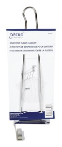 (image for) 13.75 in. L Chrome Silver Chrome Large Over the Door Over