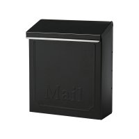 (image for) Mailboxes Townhouse Galvanized Steel Wall-Mounted Blac