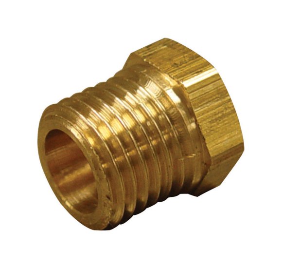 (image for) 1 in. MPT x 3/8 in. Dia. FPT Brass Hex Bushing
