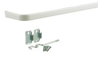 (image for) Enamel White Curtain Rod 48 in. L x 86 in. L