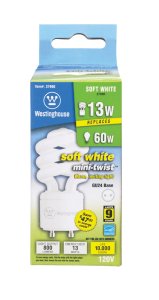 (image for) Mini-twist 13 watt E26 3.88 in. L CFL Bulb Soft Whi