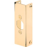 (image for) 4.5 in. H x 1 in. L Brass-Plated Brass Door Edge Rein