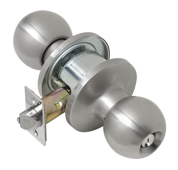 (image for) Satin Stainless Steel Entry Lockset ANSI Grade 2 Empire