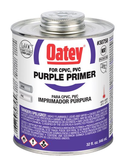 (image for) Purple Primer For CPVC/PVC 32 oz.