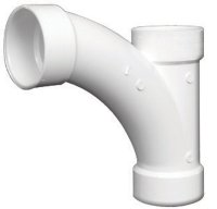(image for) Schedule 40 4 in. Hub x 4 in. Dia. Hub PVC Long T