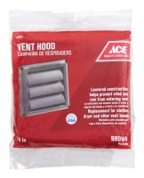 (image for) 4 in. W x 4 in. L Brown Plastic Replacement Vent Hood