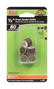(image for) 0.5 in. Dia. x 1/2 in. L Aluminum Oxide Abrasive Sleeve Re