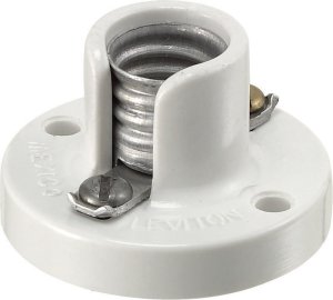 (image for) Lampholder 75 watt 125 volt Candelabra White