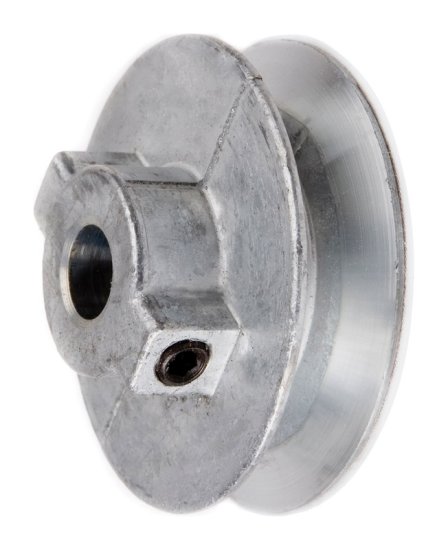 (image for) 2 in. Dia. Zinc Single V Grooved Pulley
